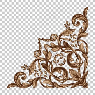 边角花纹边框