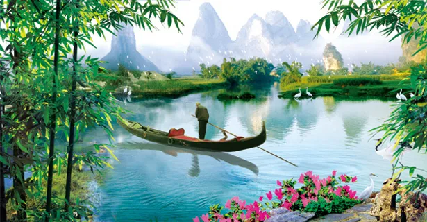 水彩郊外美景 水彩郊外美景