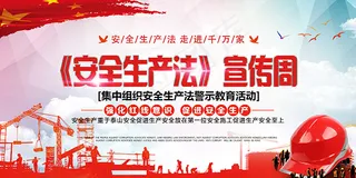 安全生产法展板