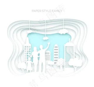 三口之家剪贴画