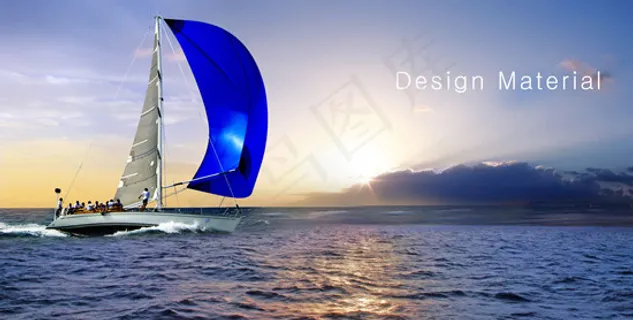 乘风破浪海上风光