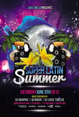 冰爽盛夏夏季海报