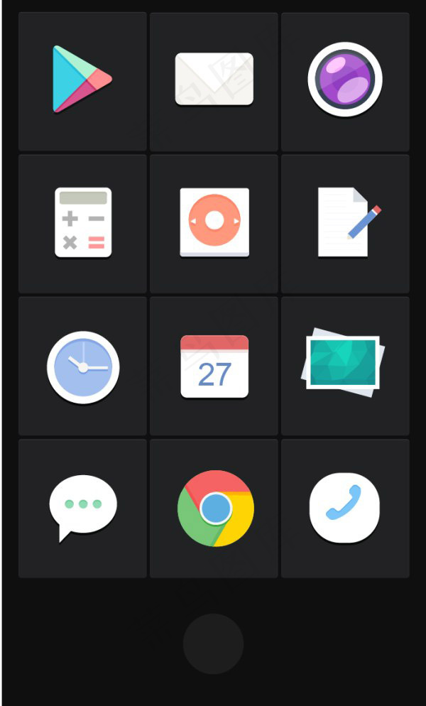 平面风格图标,免抠元素