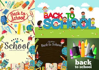 卡通文具与学生