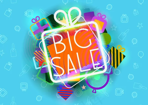 时尚促销海报eps,ai矢量模版下载