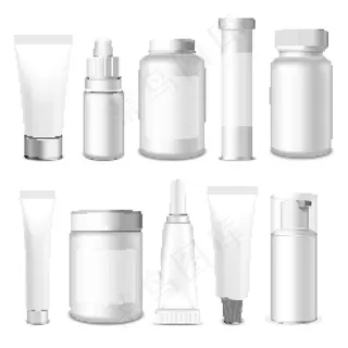 化妆品包装白模 化妆品包装白模