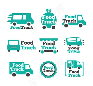 绿色快餐车标志