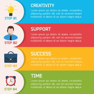 扁平商务图标,免抠元素,背景元素