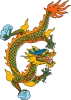 矢量彩色龙纹_21ai矢量模版下载