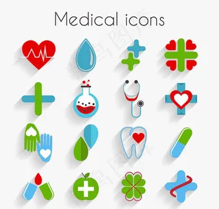 精致医疗图标,免抠元素