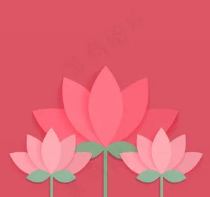 粉色荷花设计
