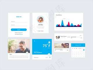 清新风格GUI套件