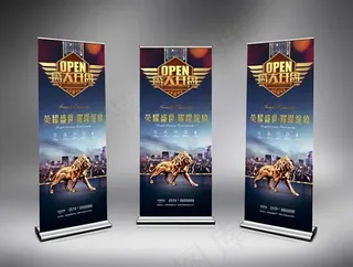 盛大开盘x展架