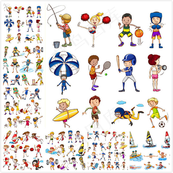 儿童运动形象