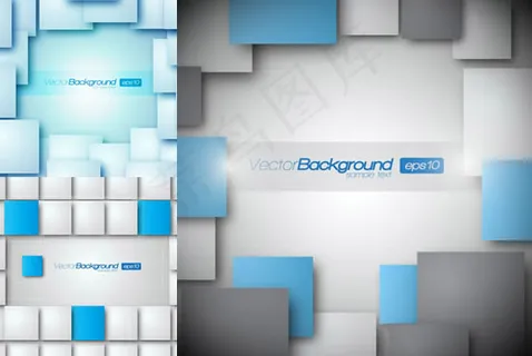 三维方形背景 三维方形背景