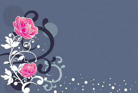 矢量玫瑰花纹 矢量玫瑰花纹