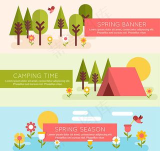 春天风景banner
