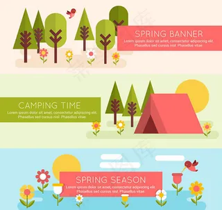 春天风景banner
