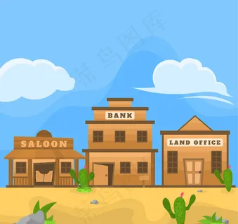 美国西部商铺风景 美国西部商铺风景