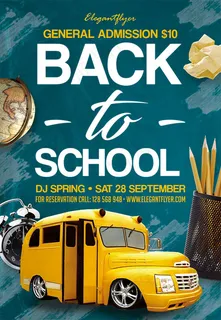 重返学校派对海报