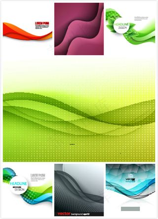 动感曲线线条背景