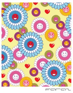 花朵表情背景,背景元素