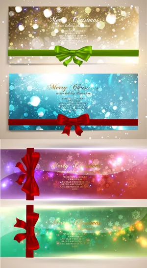 圣诞彩带banner 圣诞彩带banner