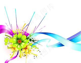 五彩缤纷的花朵