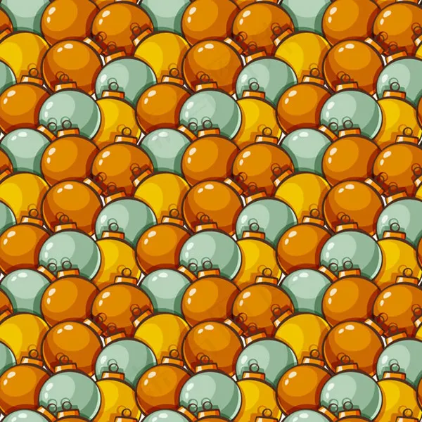 圣诞球无缝背景