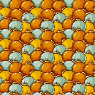 圣诞球无缝背景