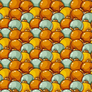 圣诞球无缝背景