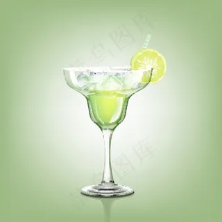 高脚杯里的果汁