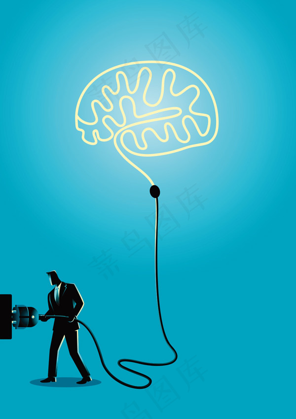 充电的商务人士eps,ai矢量模版下载