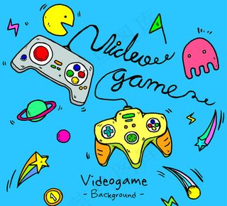 电子游戏元素背景