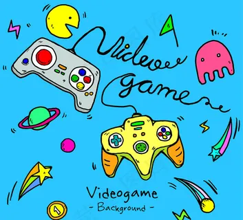 电子游戏元素背景 电子游戏元素背景