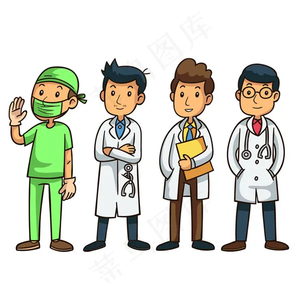 创意男医生矢量ai矢量模版下载