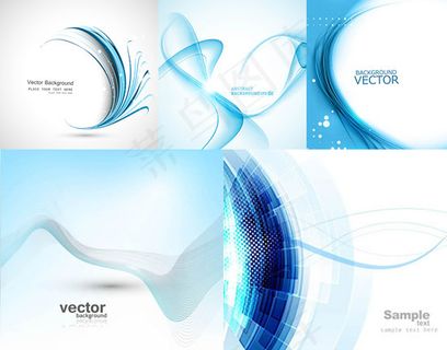 动感蓝色线条背景