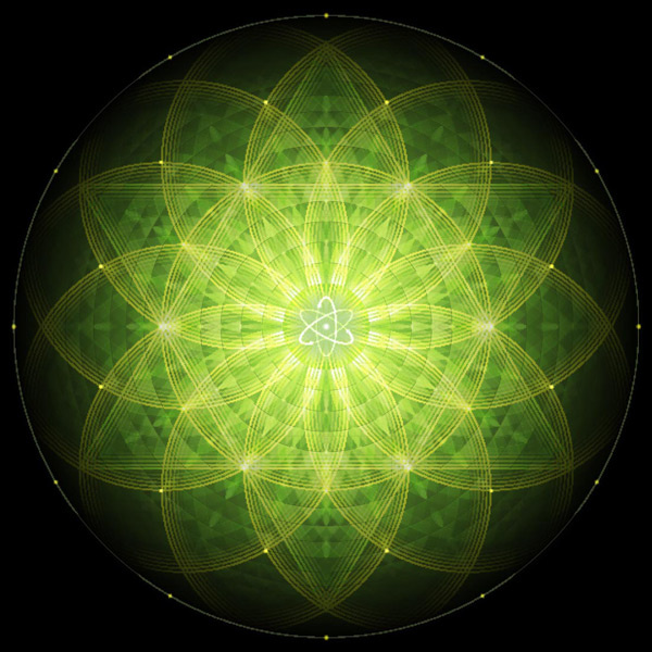 炫丽动感花纹背景