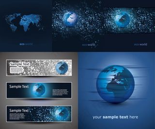 科技banner背景,背景元素