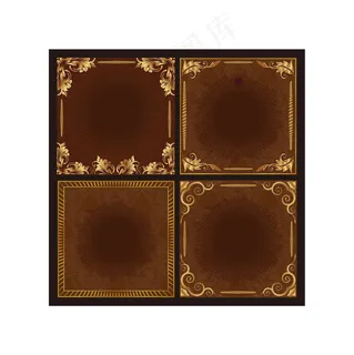 复古边框矢量