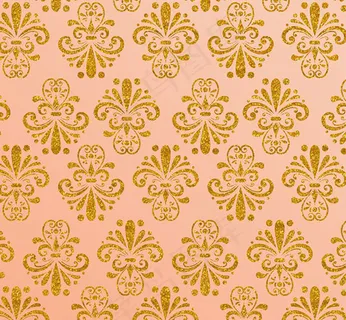 欧式金色花纹背景