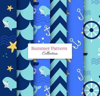 夏季航海元素背景