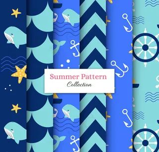 夏季航海元素背景