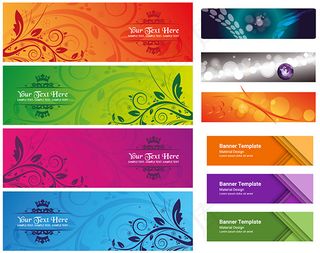 时尚花纹BANNERS