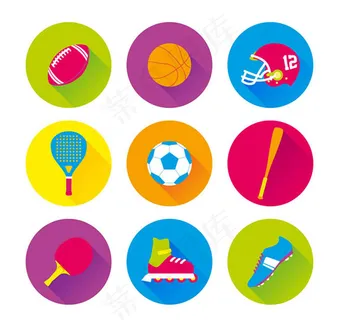 体育用品图标,免抠元素