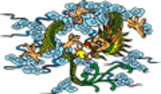 矢量彩色龙纹_31