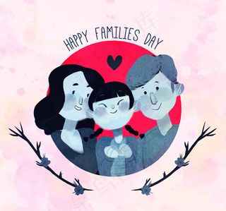 彩绘国际家庭日