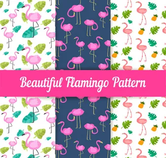 火烈鸟无缝背景