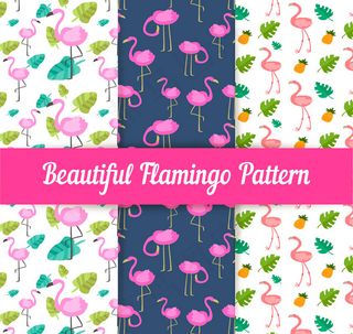 火烈鸟无缝背景