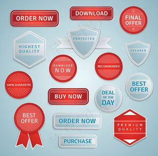 网络按钮标签,免抠元素